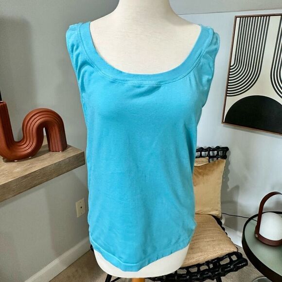 Wolford Aqua Blue Stretch Tank - Picture 1 of 5
